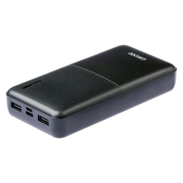 Grixx Powerbank 15000mAh Power Delivery Micro USB & USB-C Black (15000 mAh, 55.50 Wh) (GREXTBP15PDB02)