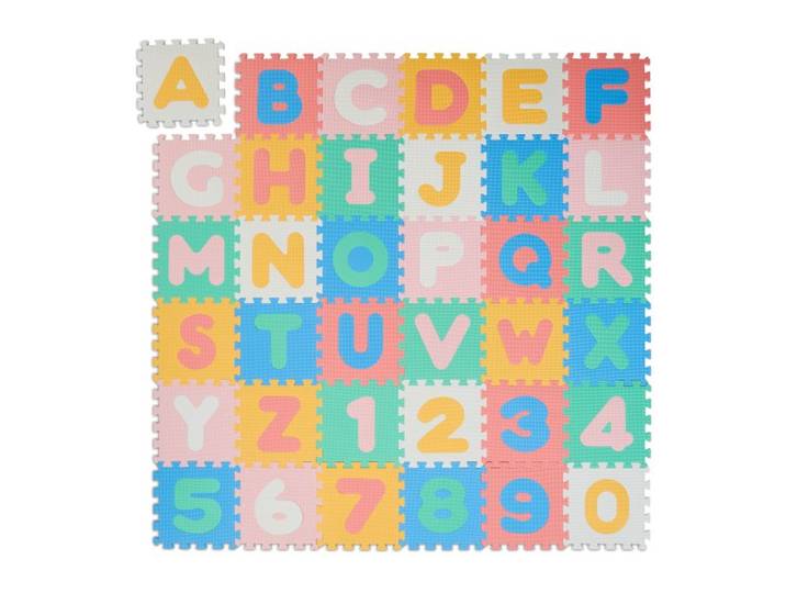 Relaxdays Tapis de jeu lettres et chiffres