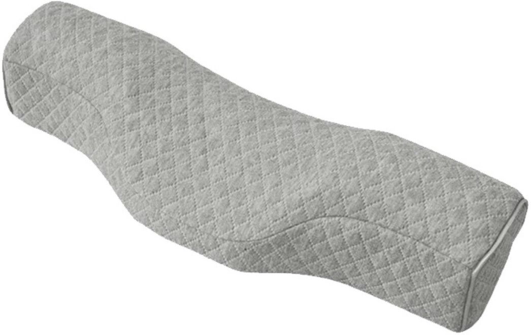 INF Oreiller cervical en mousse à mémoire magnétique avec pierres d'acupression et housse zippée lavable - Soutien cervical Gris