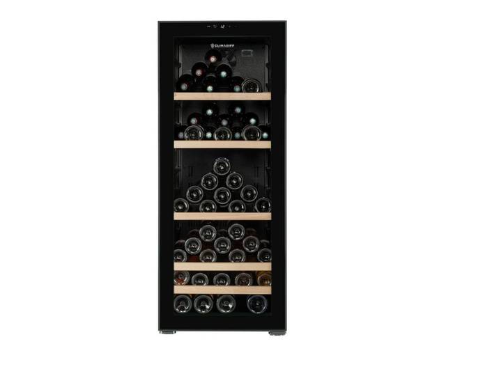 CLIMADIFF Weintemperierschrank CEPAGE108, für 108 Standardflaschen á 0,75l,1 Temepraturzone, LED-Beleuchtung