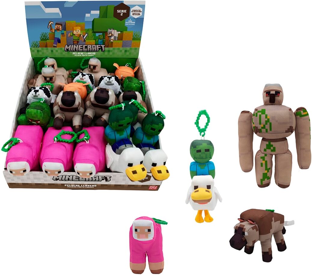 Bizak Peluche llavero Minecraft surtido .