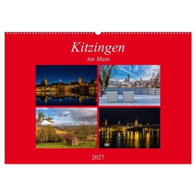 Kitzingen am Main (Wandkalender 2027 DIN A2 quer), CALVENDO Monatskalender