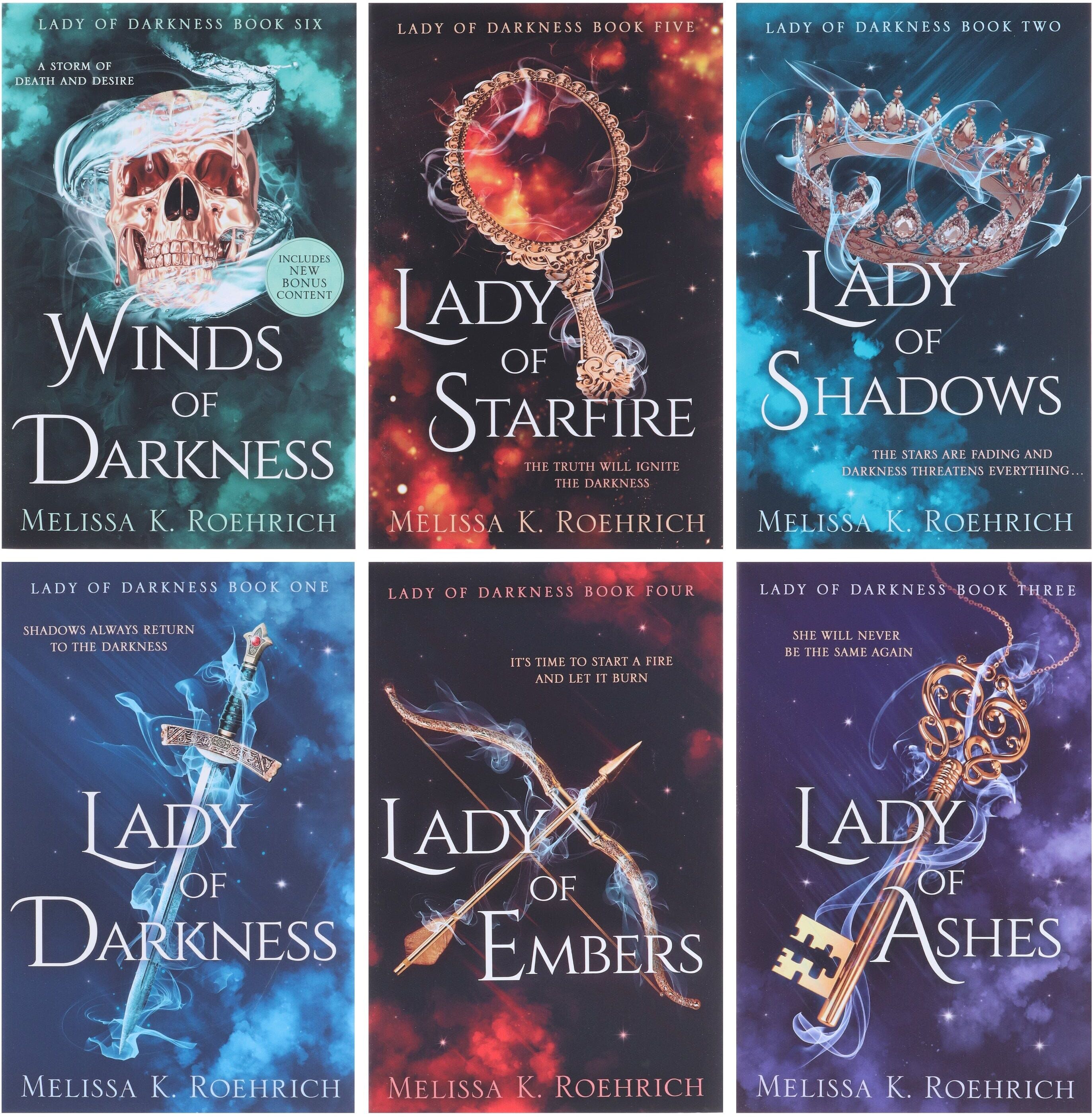 Lady of Darkness Series by Melissa K. Roehrich 6 Books Collection Set - Fiction - Paperback HarperCollins Publishers