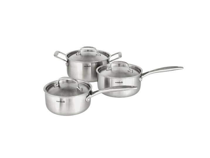 Nordwik Ensemble de casseroles Nordwik 3-plis 3 pièces 1,5 l, 2 l, 3 l