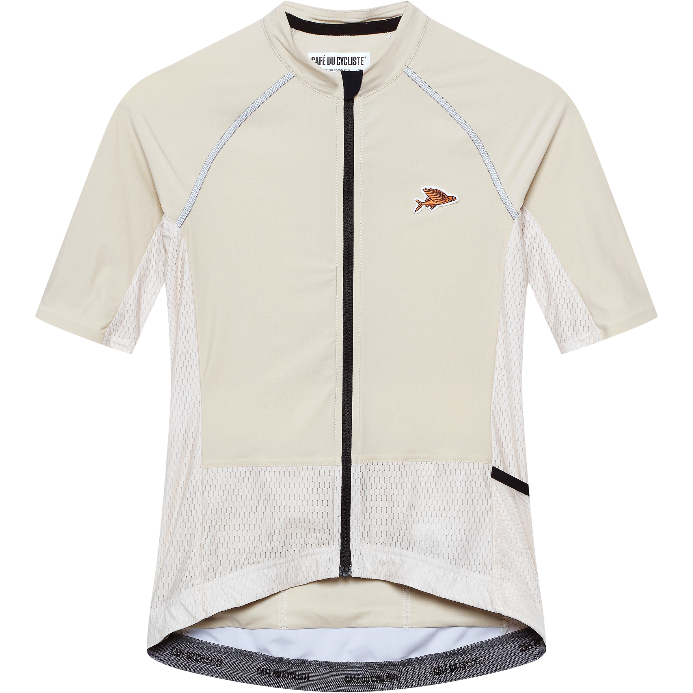Café Du Cycliste Magda Trikot Damen Radtrikots beige Größe XS Rennrad Elastisch