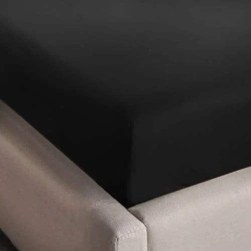 NOUS Living basis hoeslaken voor volwassenen - zwart