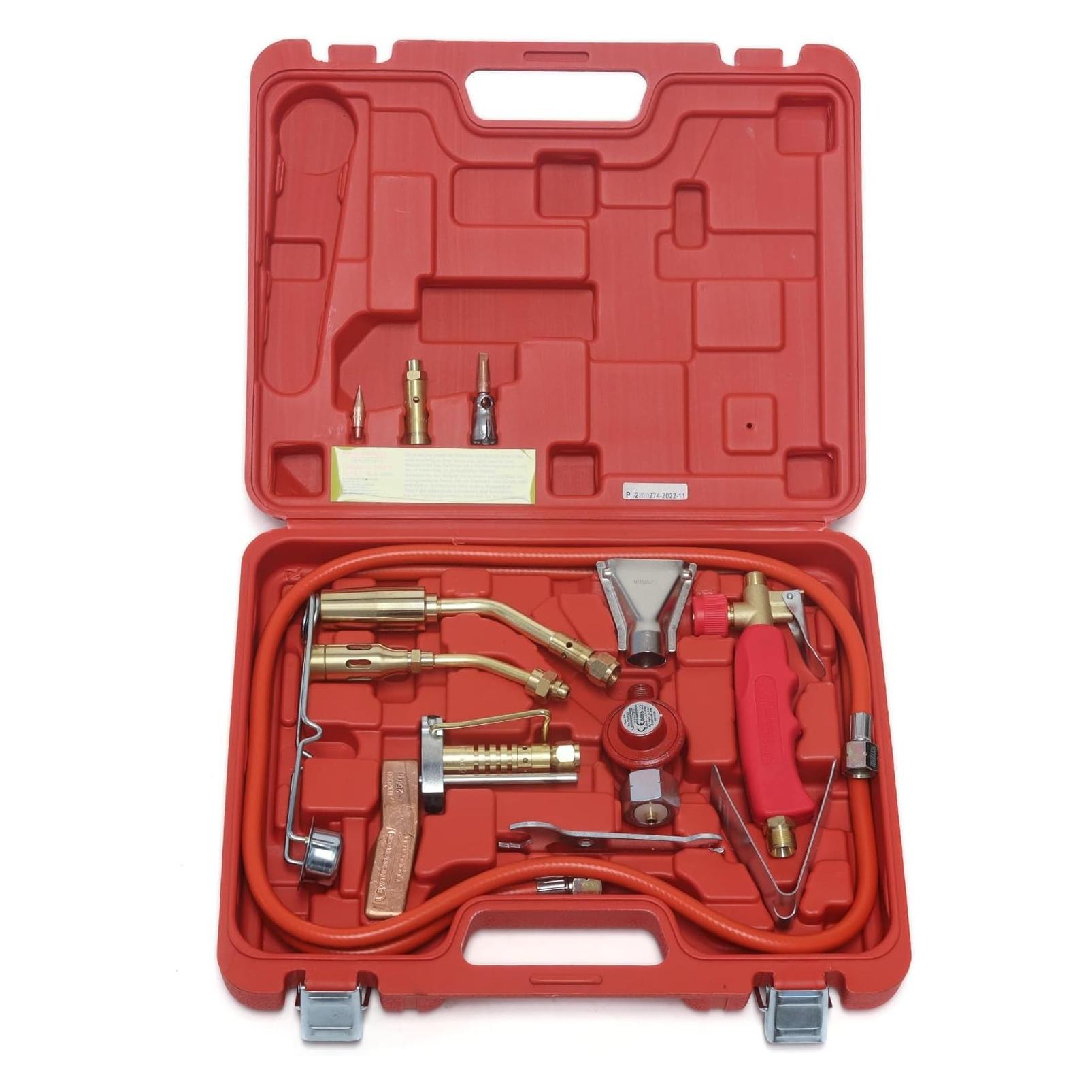 Rothenberger Komplettes universelles Set in Koffer mit professionellen Zubehör (Lötlampe) (30900F)