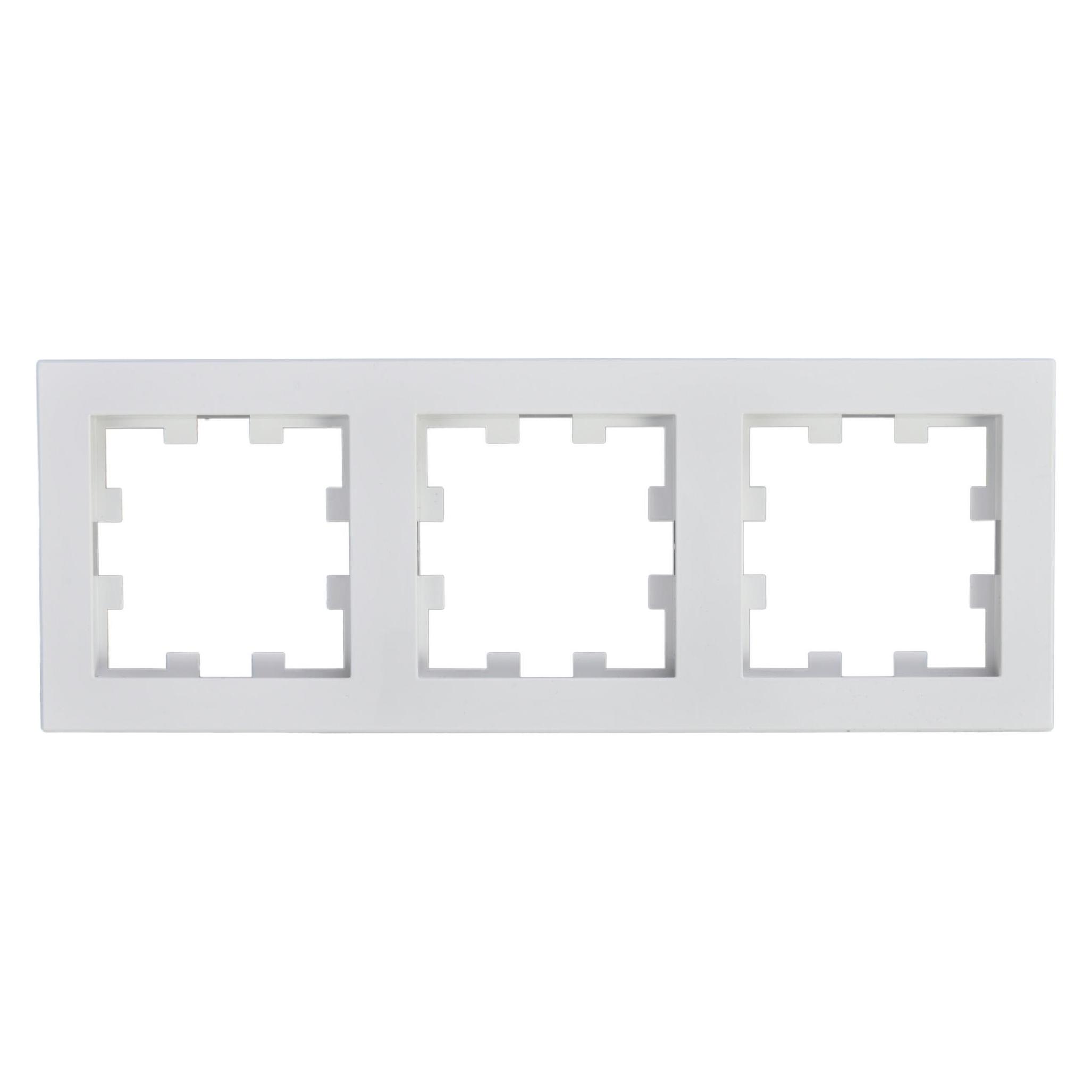 Panasonic WDTF00032WHEU1 Karre Plus 55 Abdeckrahmen 3fach weiss (076135)