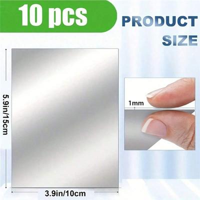 Uplifted Finds Self Adhesive Acrylic Mirror Wall Stickers Set 10 Pcs 10 15 Cm