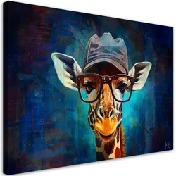 LEINWANDBILD Pop Art Giraffe 60x40cm