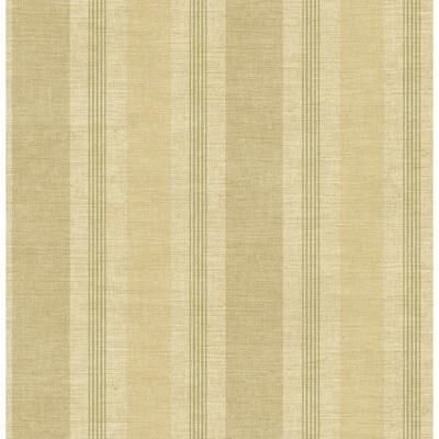 Seabrook Designs Harmonia Linen Stripe Unpasted Wallpaper