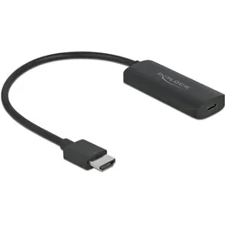 Delock HDMI zu (HDMI), Video Adapter, Schwarz