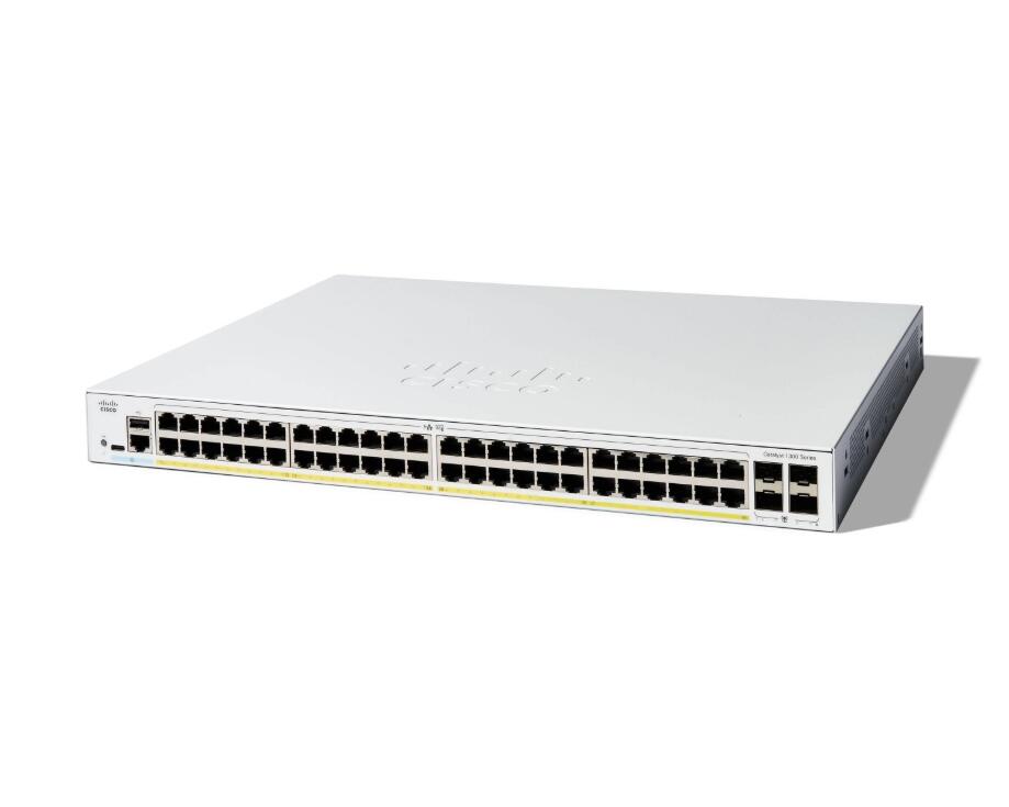 Cisco Catalyst 1300-48P-4G Switch 24x 1GbE + 4x 1GbE SFP L3 managed C1300-48P-4G