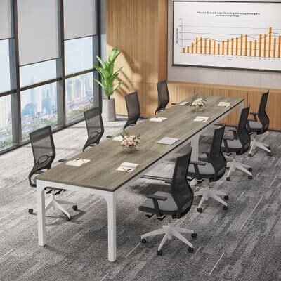 Bluebell Large Conference Meeting Seminar Business Table for 6-8 Person (Set of 2) - 2PCS