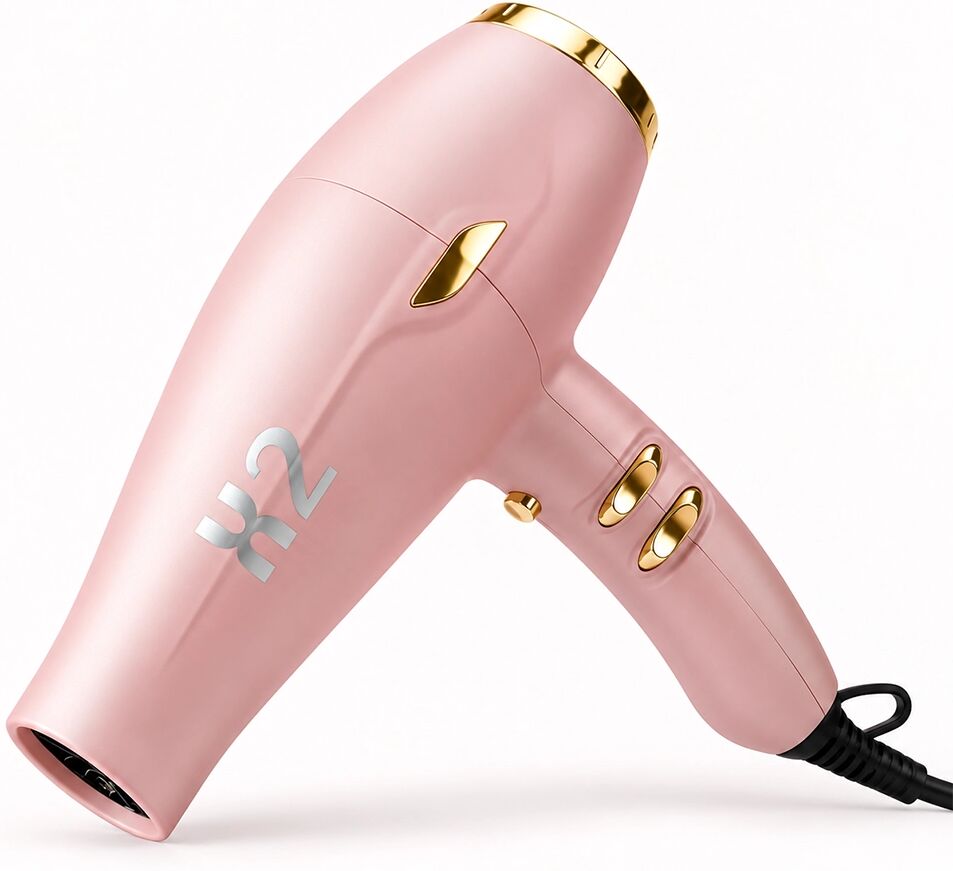Melcap Phon Professionale X2 Shine 2300W Rose Peach con Diffusore Asciugacapelli Professionale con Motore AC