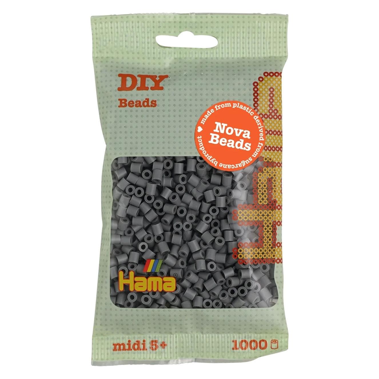 Hama Bio Bügelperlen - Grau (017), 1000 Stück. (371217)