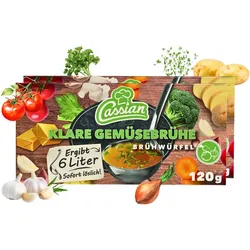 CASSIAN Brühwürfel Gemüsebrühe 30 x 120g für 360 x 0,5l