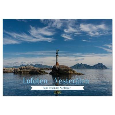 Lofoten Vesterålen (Tischkalender 2026 DIN A5 quer), CALVENDO Monatskalender