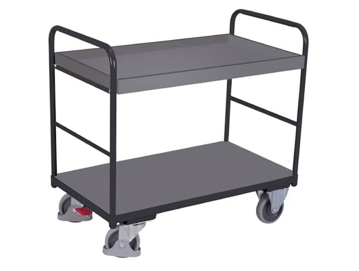Cordes Etagenwagen 1060x700x990 mm mit 1 Ladeflächen und 1 Tablett anthrazit