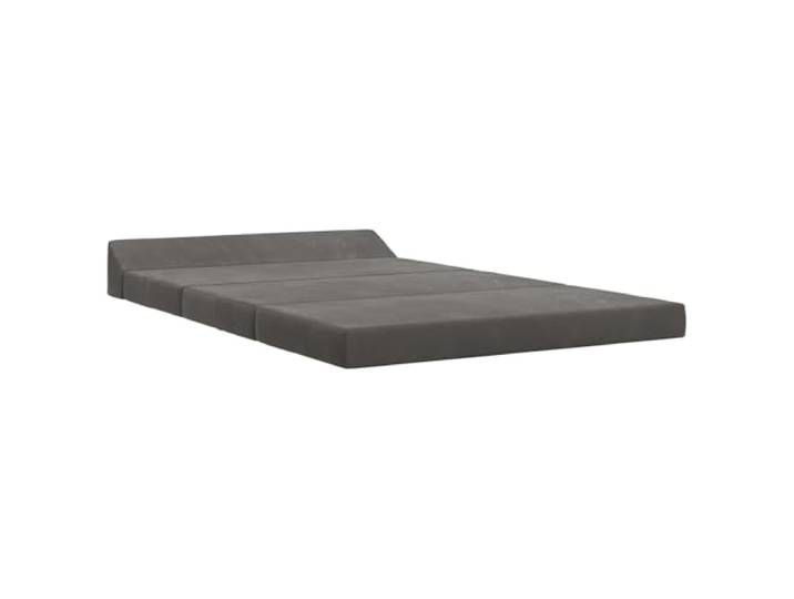 IBUQDDV Klappsofa Bett Dunkelgrau 120 x 60 x 49 cm Stoff Klappbar, zusammenklappbar, manuell verstellbar, 100% Polyesterbezug, Schaummatratze, Reißverschluss, Innenbereich, kleine