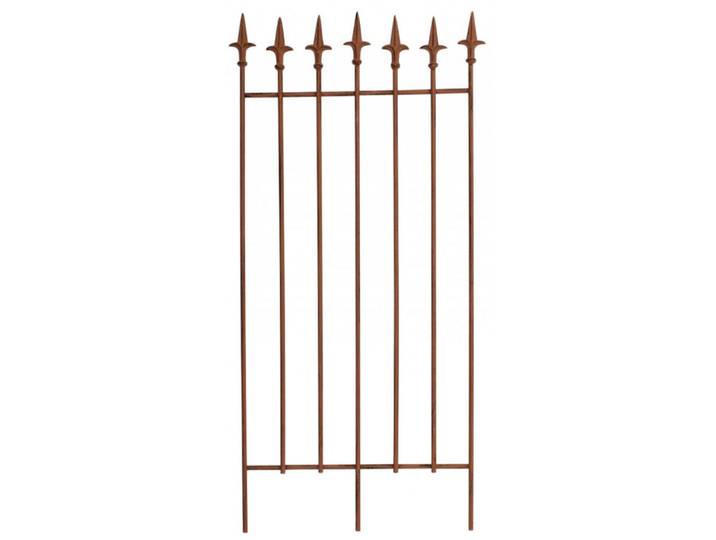 CLP Rankgitter 2er Set Metall Antik Braun, 50x100x0.7 cm, Dekoration, Gartendeko, Rankgitter