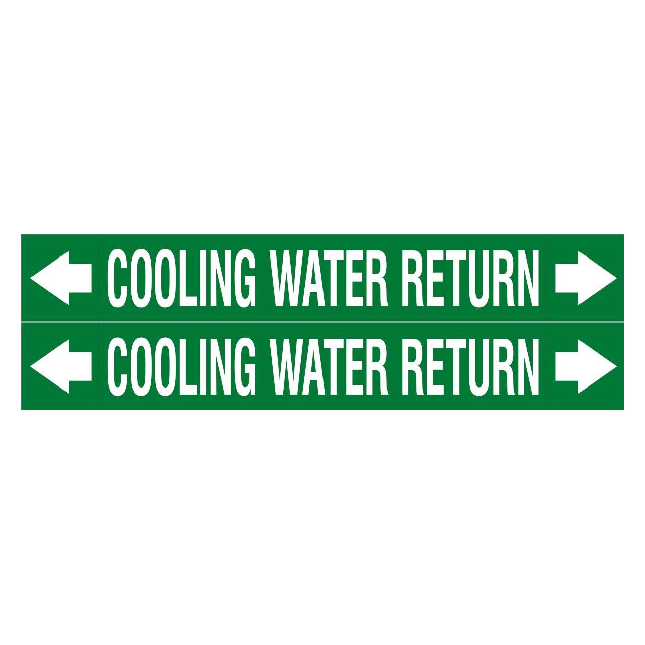 Brady ASME - Rohrmarkierer - Cooling Water Return (313038)