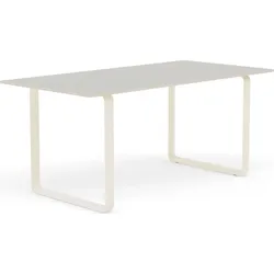 Muuto Tisch 170 x 85 cm grau sandfarbene Beine