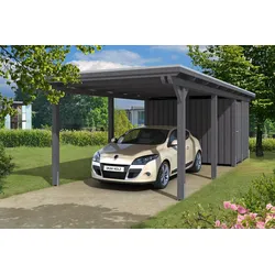 Skan Holz Emsland - Flachdach Carport Breite 354 cm Holzcarport
