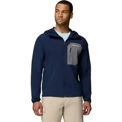COLUMBIA Herren Funktionsjacke Tall Heights III Hooded Softshell, Größe M in Blau Blau