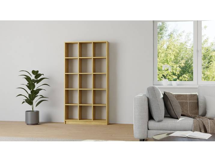 Bücherregal aus Eiche nach Maß Eiche Natur geölt