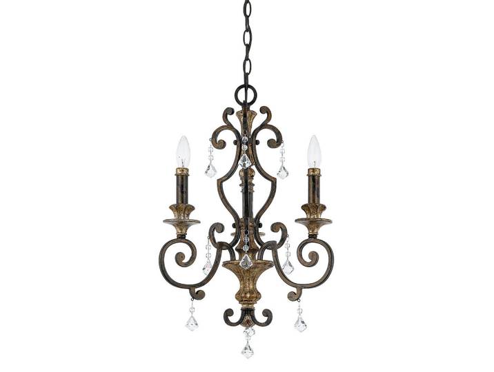 Elstead Lighting Kronleuchter, Bronzefarben, Metall, Glas, 70 cm, RoHS, höhenverstellbar, Lampen & Leuchten, Innenbeleuchtung, Kronleuchter