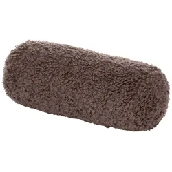 Bolster Teddy flauschig & weich - Vielseitig als Sitz oder Hocker nutzbar Espres...