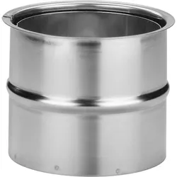 Abgasrohr-Wandfutter V4A, d200 mm x 0,6 mm Werkstoff 1.4404, doppelt