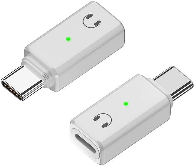 INF Adaptateur Audio Lightning Femelle vers USB-C Mâle pour Écouteurs - Compatible avec Apple iPhone 15 Blanc