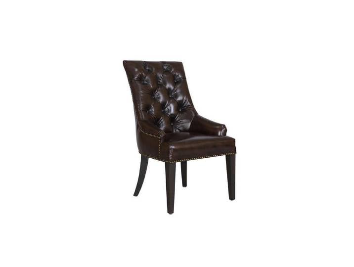 Salottini Esszimmerstuhl Chesterfield Stuhl Audrey Esszimmerstuhl Lederstuhl VOLLLEDER Leder, Nosagfederkern