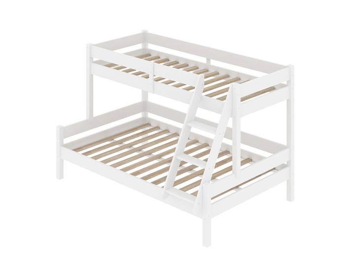 VitaliSpa Etagenbett Everest Weiß 120x200 / 80x200 cm, Holz, Rechteckig, 120x200 cm, Baby- und Kindermöbel, Kinderzimmer & Jugendzimmer, Kinderbetten, Etagenbett