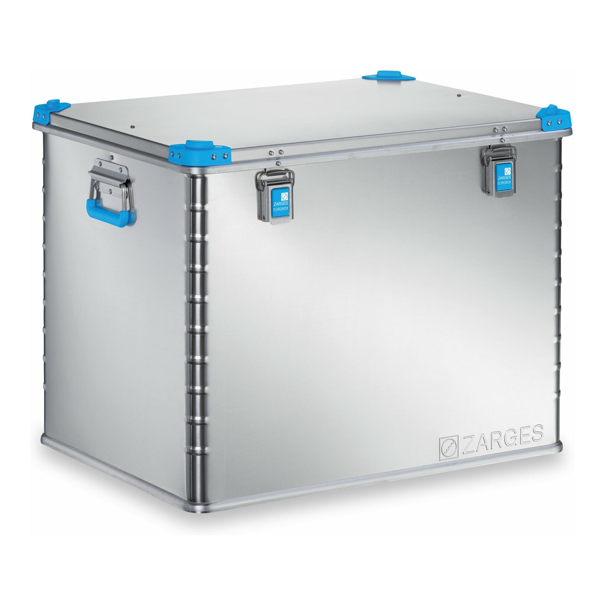 ZARGES Eurobox - Robuste Aluminium-Transportbox mit 239 l Volumen, Maße: 75x55x58 cm (40706)