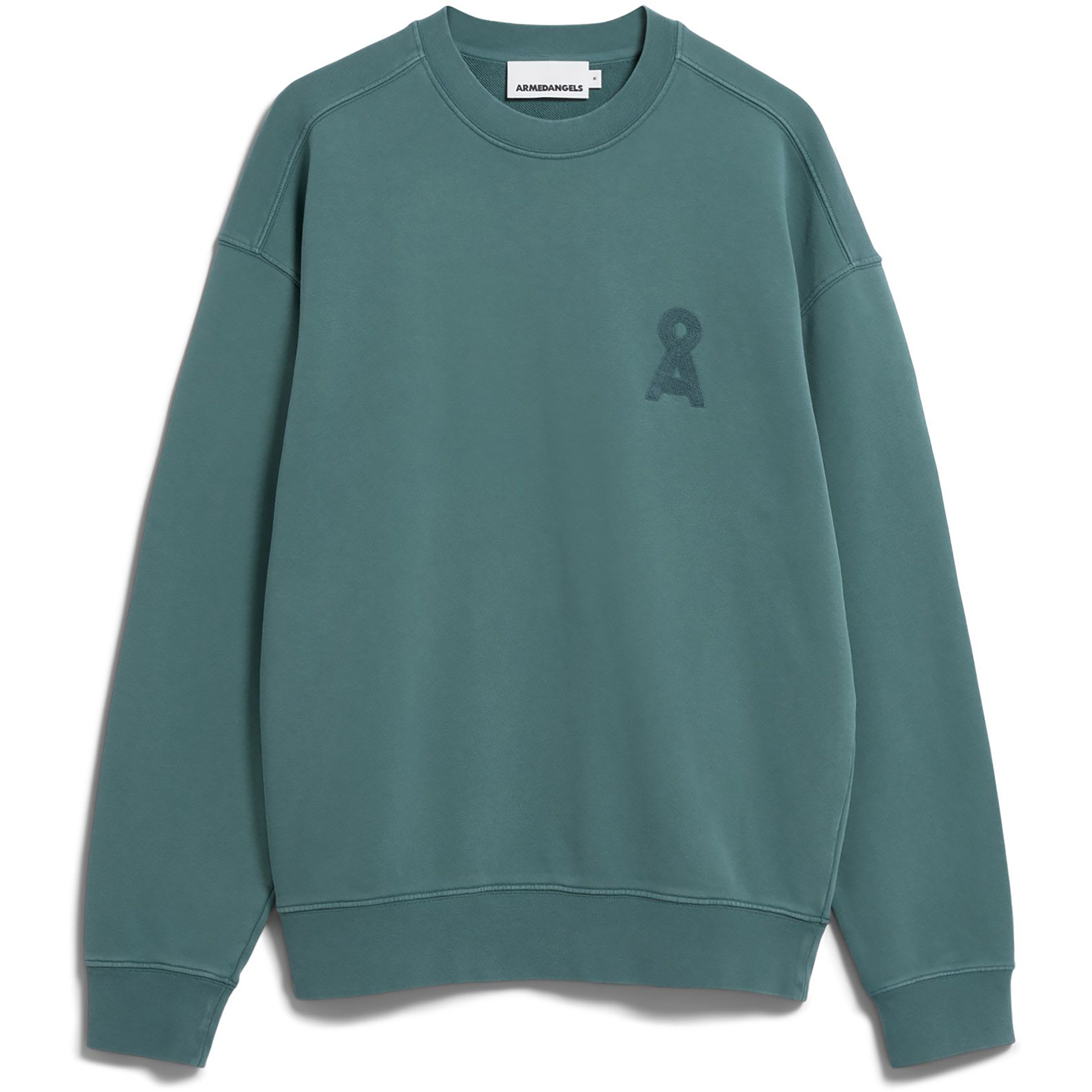 Armedangels Iconic å Gmt Dye Herren Pullover tuerkis Größe S Lifestyle Hautfreundlich