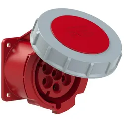 PCE 3272-6f70v CEE-Anbausteckdose (70x70mm) 32A 7p 6h IP66/IP67 32726f70v
