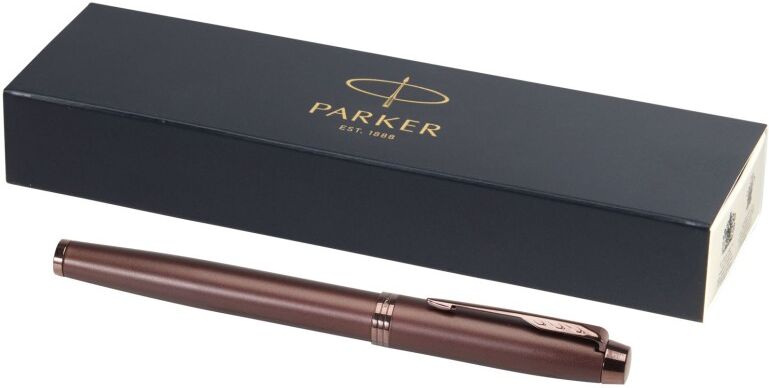 Stylo roller Parker IM (encre noire) bordeaux