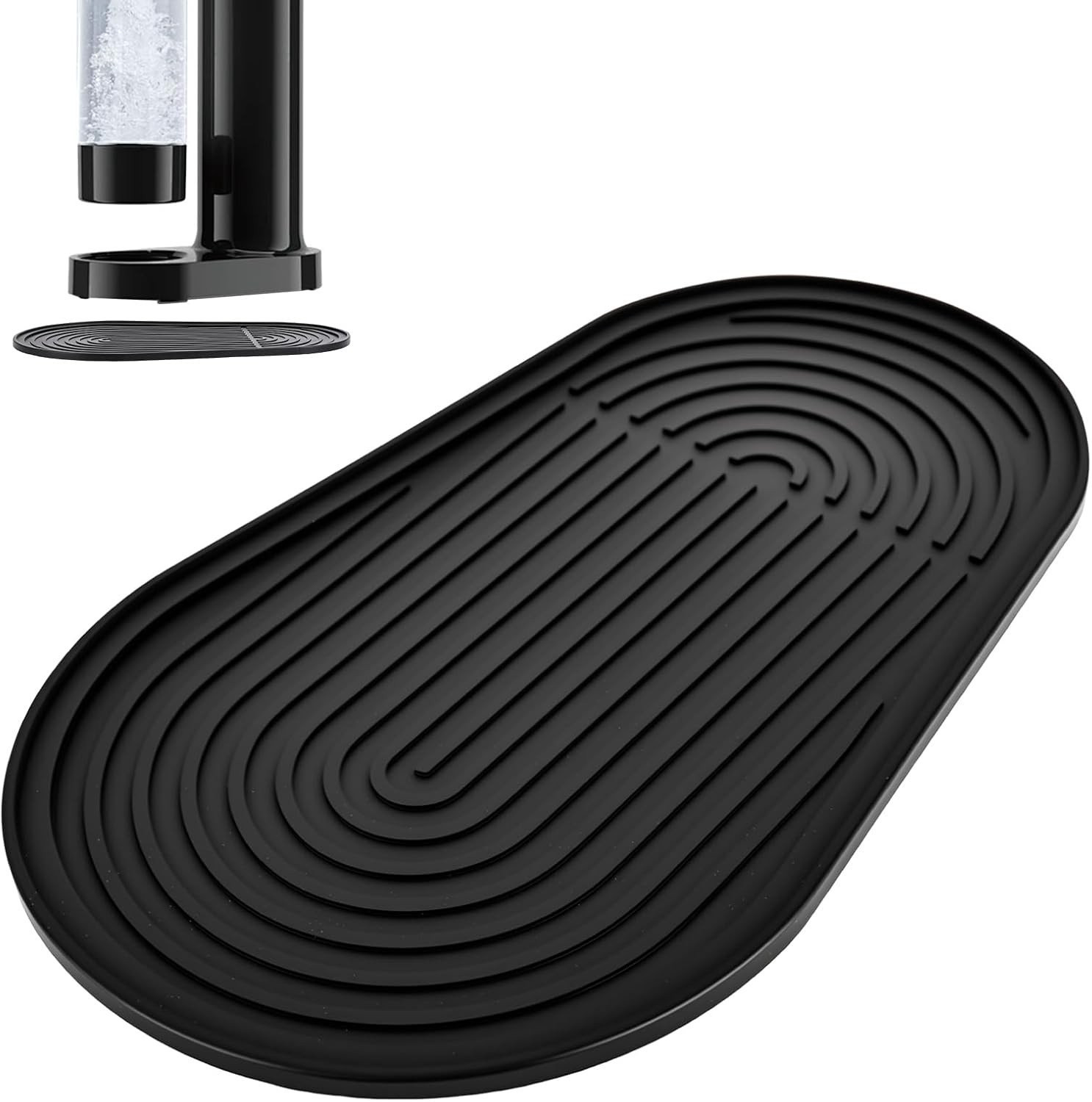 Siliconen Afvoermat voor Keukenwerkblad - Waterdicht en Antislip voor SodaStream Apparaten