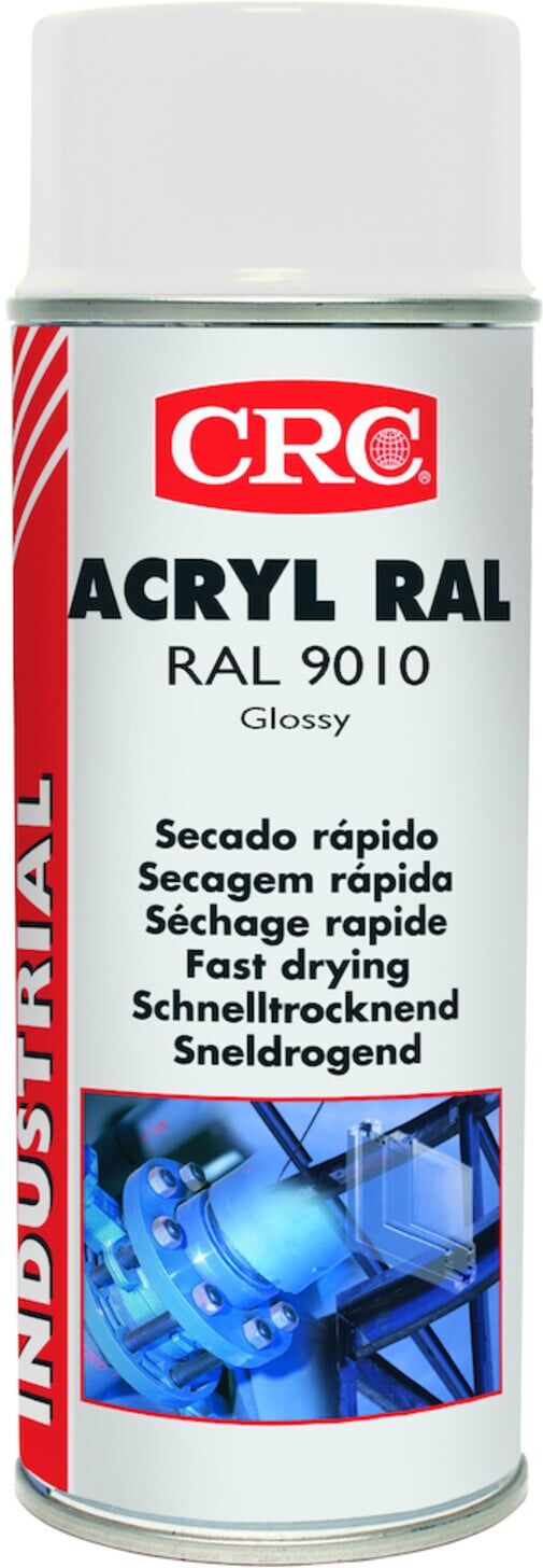 CRC Farb-Schutzlack-Spray ACRYL RAL reinweiss glänzend 9010 400 ml Spraydose ; CRC Industries (31064-AA)