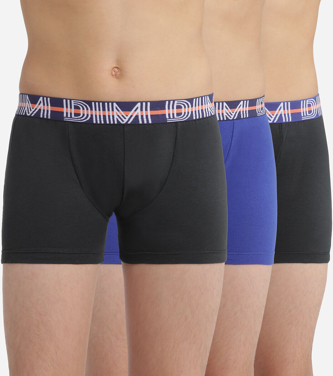DIM Lot de 3 boxers coton stretch