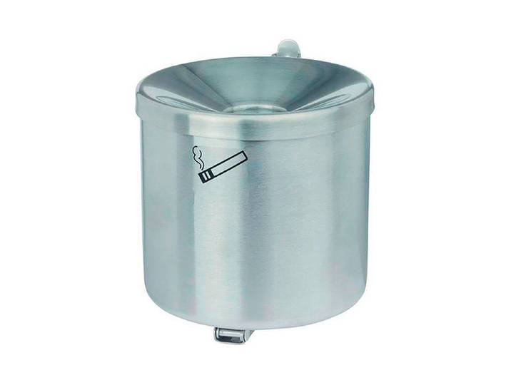 Kipp-Wandaschenbecher aus Stahlblech ⌀ 15 × 14.5 cm 2.4 l