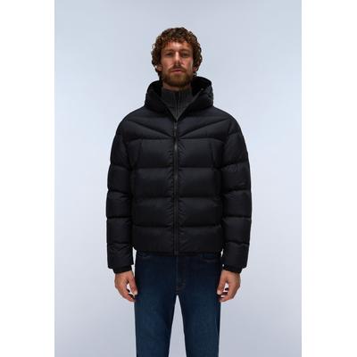 Steppjacke NAPAPIJRI "A-MOLVENO HOOD BLACK BEAUTY", Herren, Gr. XL, schwarz (schwarz beauty), Obermaterial: 100% Polyamid, Jacken Steppjacke, auch in großen Größen