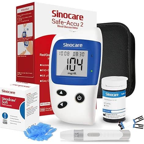 Sinocare Safe-Accu2Kit Glucómetro