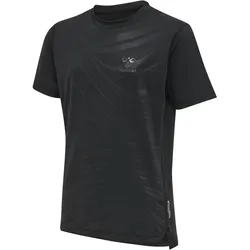 hummel Offgrid Trainingsshirt Kinder jet black/forged iron 116