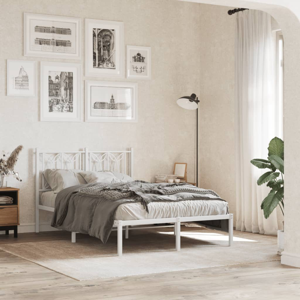 Lark Manor Gonzales Bed Frame White Small Double (4')