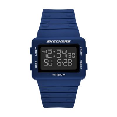 Chronograph SKECHERS "Larson", blau (blau, schwarz), Armbanduhren, Herren, Chronograph, Quarzuhr, Armbanduhr, Herrenuhr, digital, Tag, Wochentag, Monat