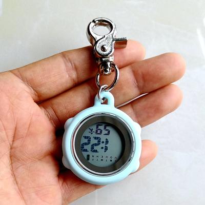 The Handy Homestead Multifunctional Digital Pocket Watch Keychain For Nurses & Students blue